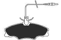 Комплект тормозных колодок, дисковый тормоз