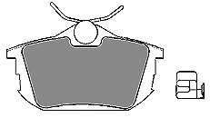 Комплект тормозных колодок, дисковый тормоз