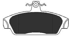Комплект тормозных колодок, дисковый тормоз
