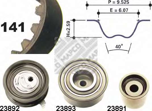 Комплект ремня ГРМ