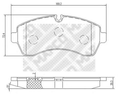 колодки гальмівні комплект