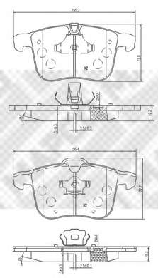 Комплект тормозных колодок, дисковый тормоз