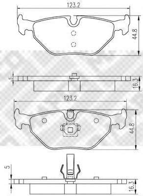 Комплект тормозных колодок, дисковый тормоз