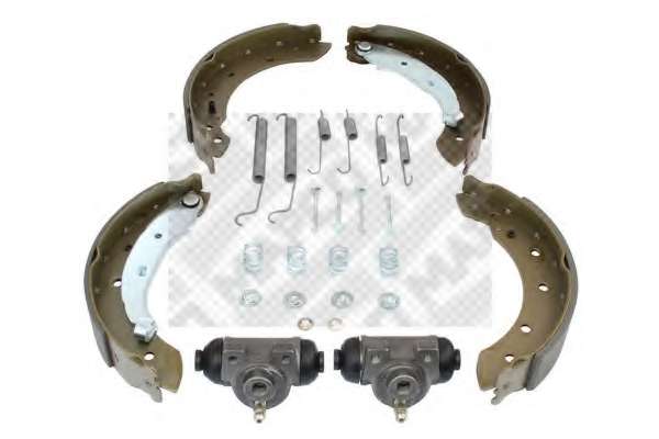 Комплект тормозов, барабанный тормозной механизм
