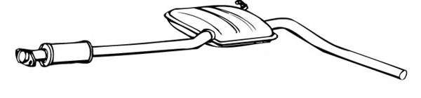 Средний глушитель выхлопных газов