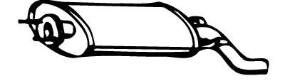 Глушитель выхлопных газов конечный