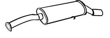 Глушитель выхлопных газов конечный
