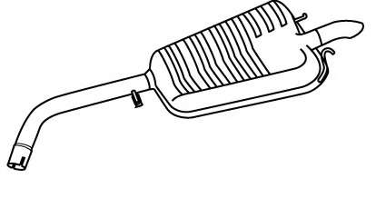 Глушитель выхлопных газов конечный