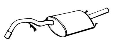 Глушитель выхлопных газов конечный