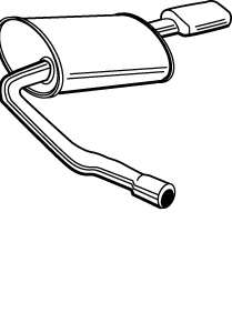 Глушитель выхлопных газов конечный