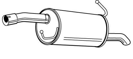 Глушитель выхлопных газов конечный