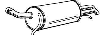 Глушитель выхлопных газов конечный