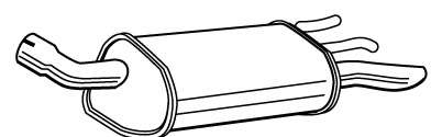 Глушитель выхлопных газов конечный